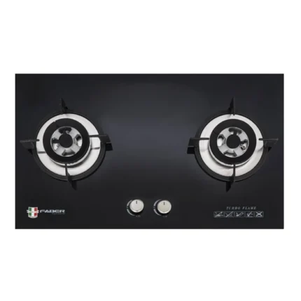 Faber Faber 4.8kW FGH VITTO 2B/76BK 2 Burner Built-In Glass Gas Cooker Hob