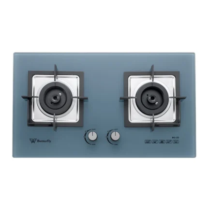 Butterfly 2 BURNER GLASS BUILT IN HOB – BG-2D
