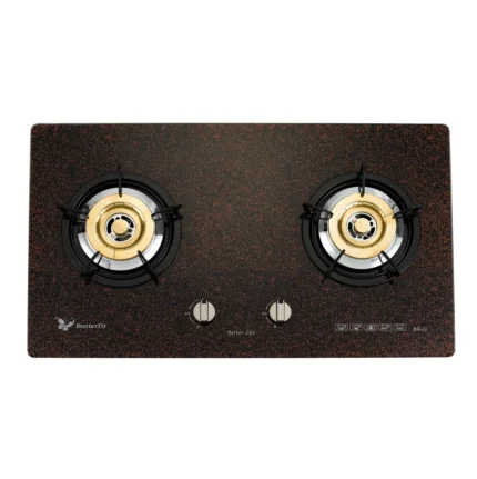 Butterfly 2 BURNER GLASS BUILT IN HOB – BG-22J