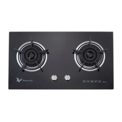 Butterfly 2 BURNER GLASS BUILT IN HOB – BG-2K