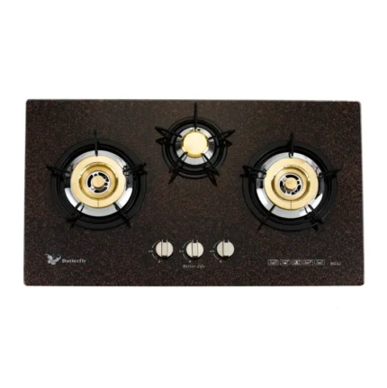 Butterfly 3 BURNER GLASS BUILT IN HOB – BG-33J