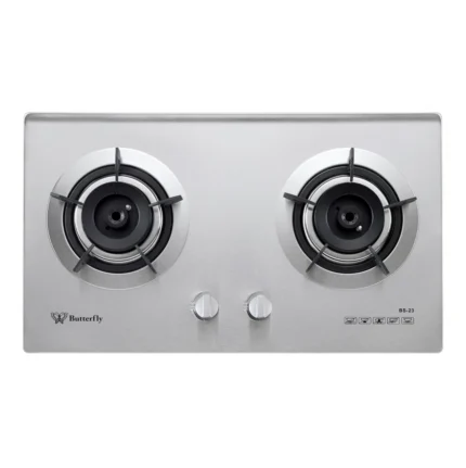 Butterfly 2 BURNER STAINLESS STEEL BUILT IN HOB – BS-23