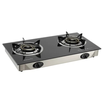 Butterfly GLASS TOP DOUBLE GAS STOVE – BTG-2L