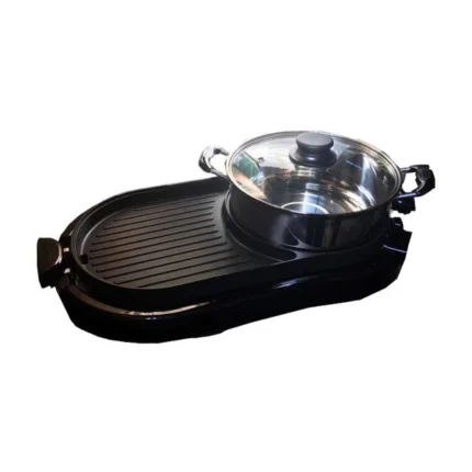 Faber 2-In-1 Steamboat BBQ Non-Stick Electric Grill & Hotpot Multicooker FBQ PARTY GRILL 899