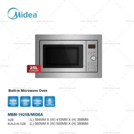 Midea 25L Built-In Microwave Oven MBM-1925B