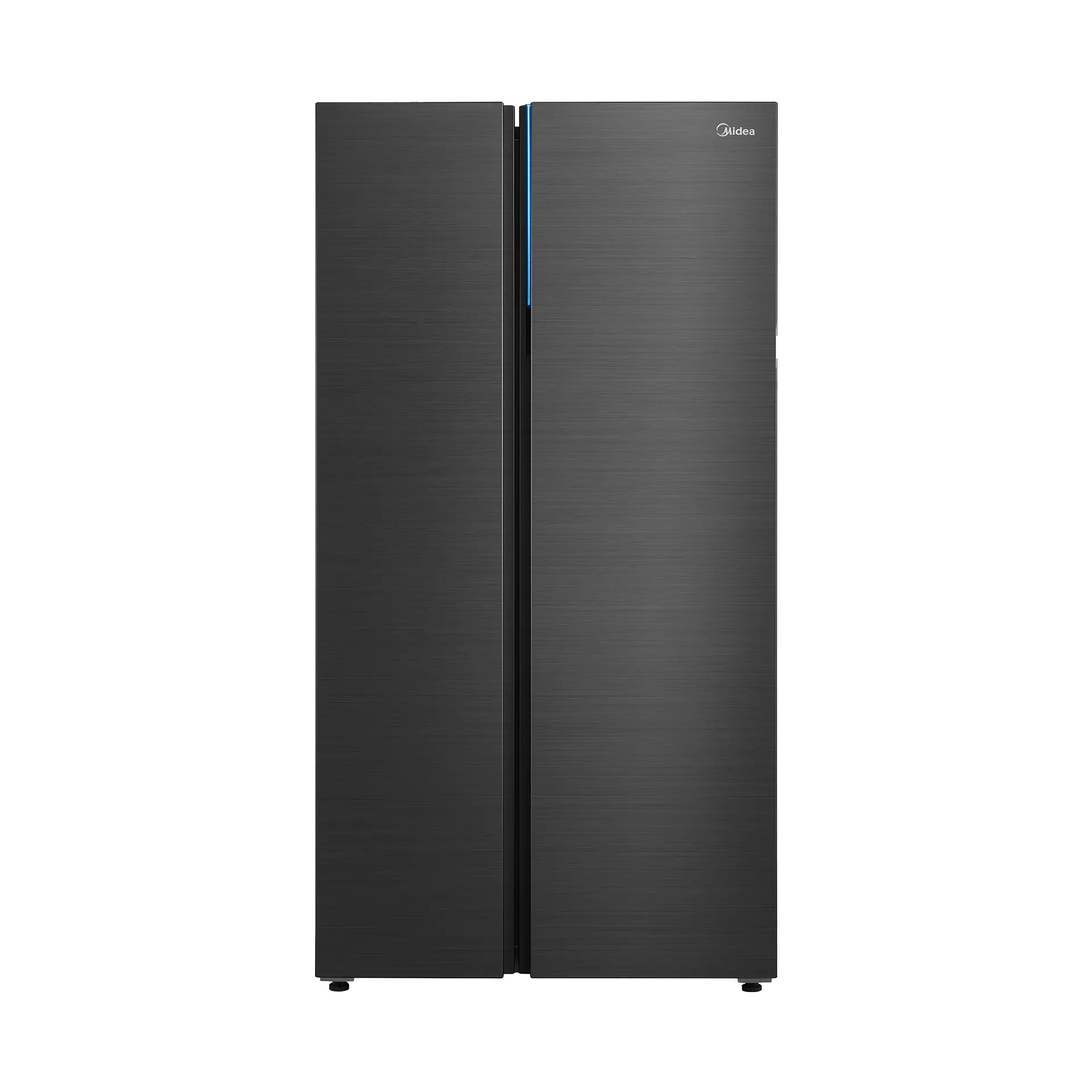 MDRS925FIE45MY-SBS-Front-with-Light-on-1 Midea MDRS712 Side-by-Side Refrigerator - Image 1