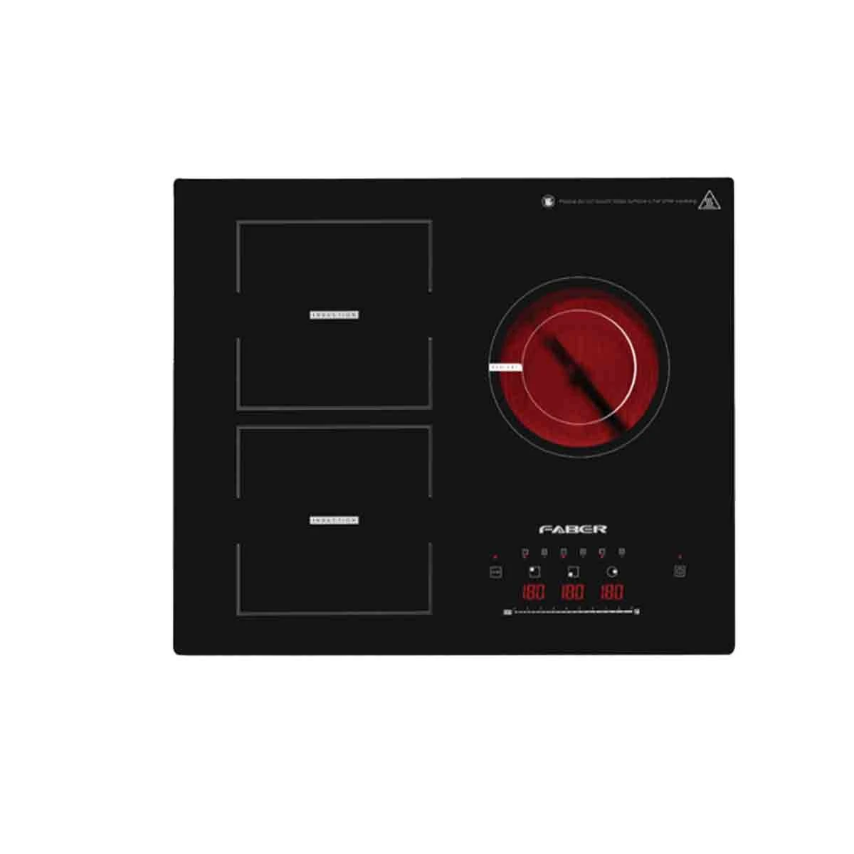 YSS Faber Built-In Ceramic & Induction Hob PREMIO FLEXI-60 2ID+1C - Image 1